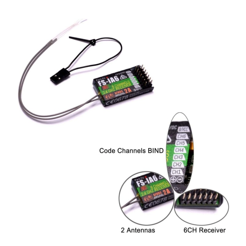 Fpv Antenna Receiver - Flysky FS-IA6 Empfänger 6CH Dual Antenne