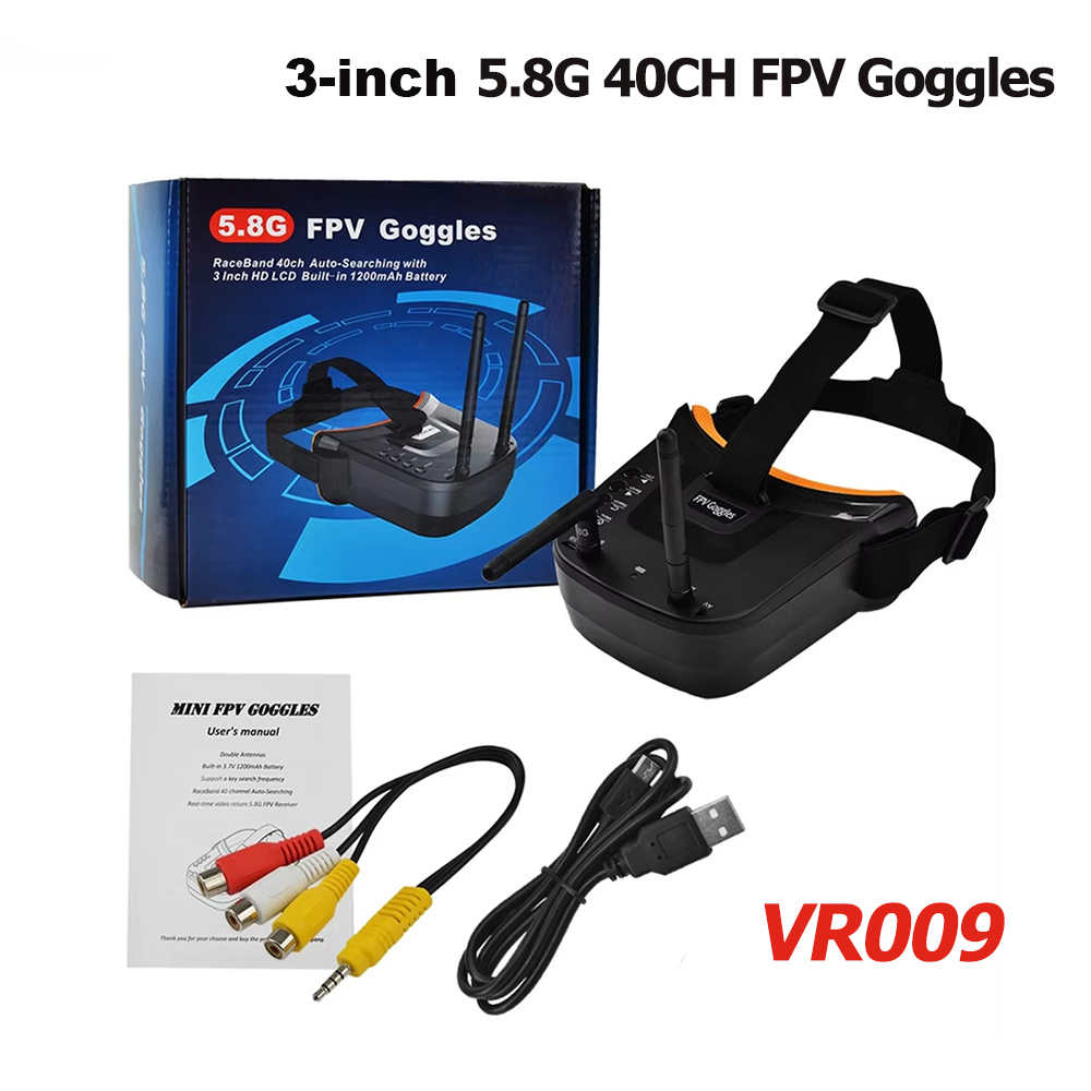Fpv Antenna Receiver - VR009 FPV-Videobrille, 3 Zoll, 480 x