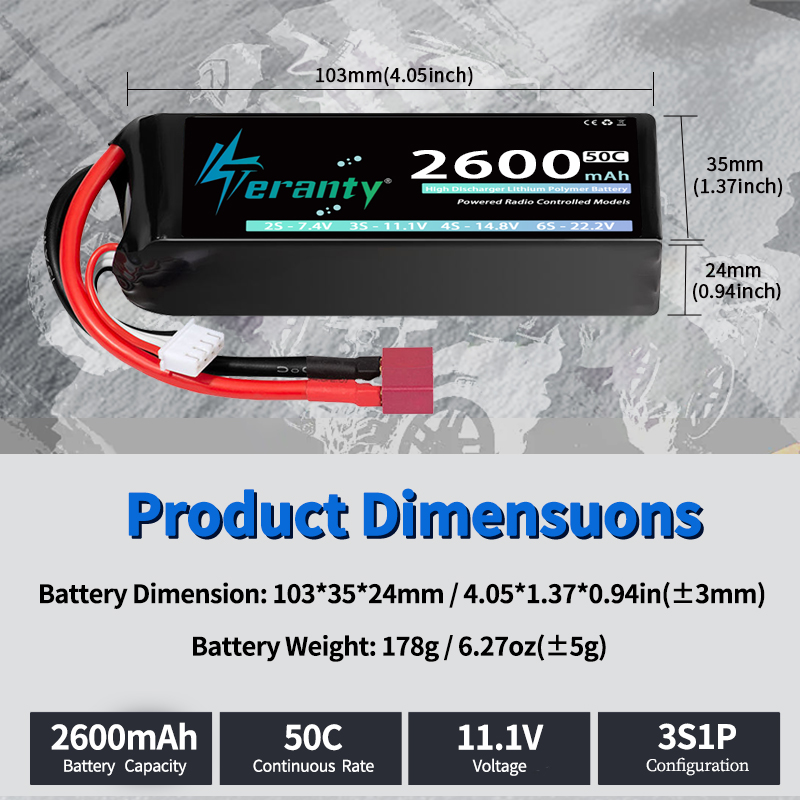 TERANTY 3S 2200/2400/2600mAh L – Drone Rc Boat Bewertung und Preis