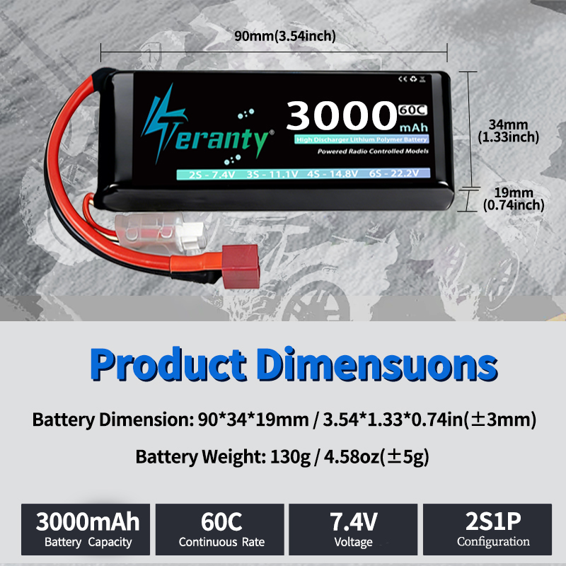 TERANTY 2S 3000mAh Lipo-Akku 7 – Drone Rc Car Bewertung und Preis