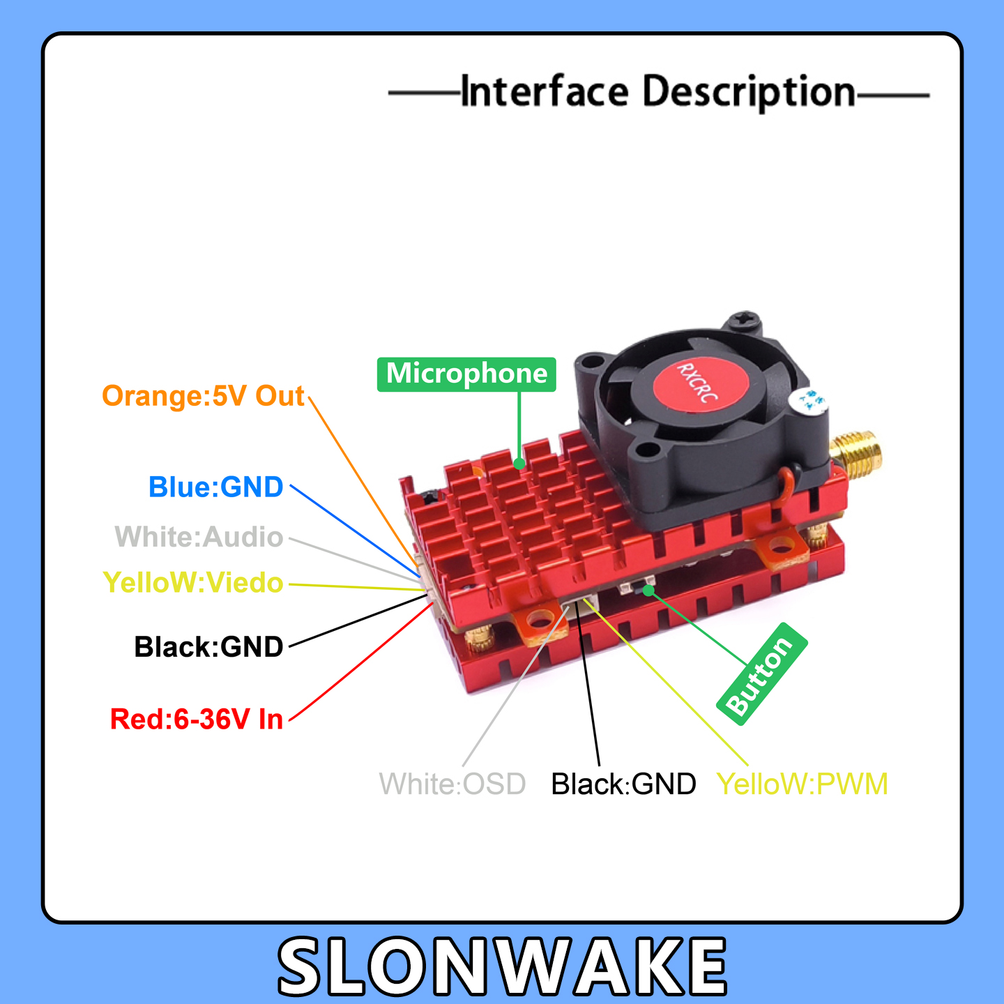 SLONWAKE 5,8G 2W VTX FPV 1800T – Drone Ae Rc Bewertung und Preis