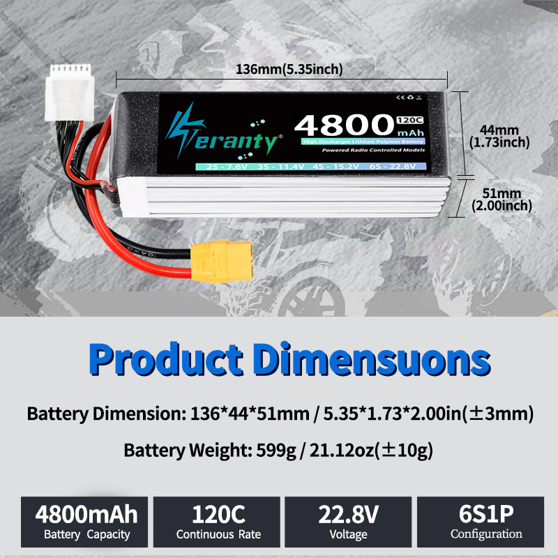 TERANTY 6S 4800mAh Lipo-Akku 2 – Nano Quad Fpv Bewertung und Preis