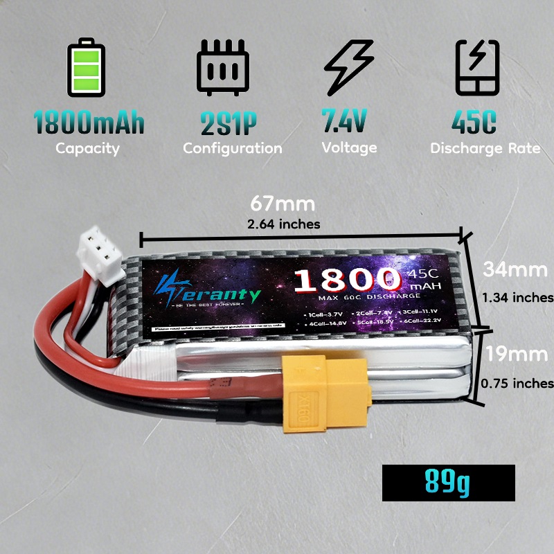 TERANTY 2S 3S 4S 1800mAh Lipo- – Drone Rc Boat Bewertung und Preis
