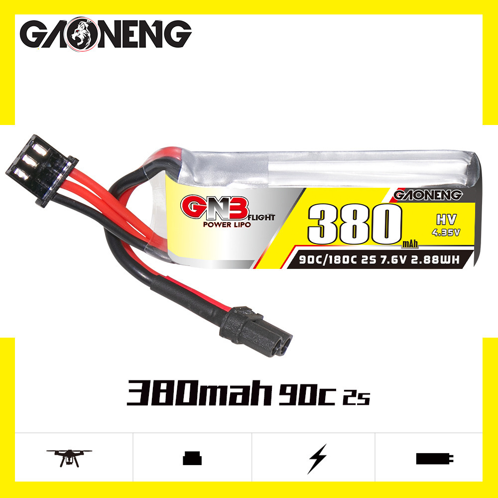 GNB 2S 7,6V 380mAh 90C/180C Li – Nano Quad Fpv Bewertung und Preis